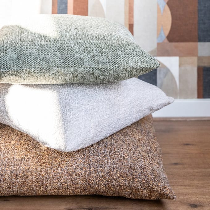 Sierkussen Miton - Polyester - Groen - 45x45 cm (BxH)