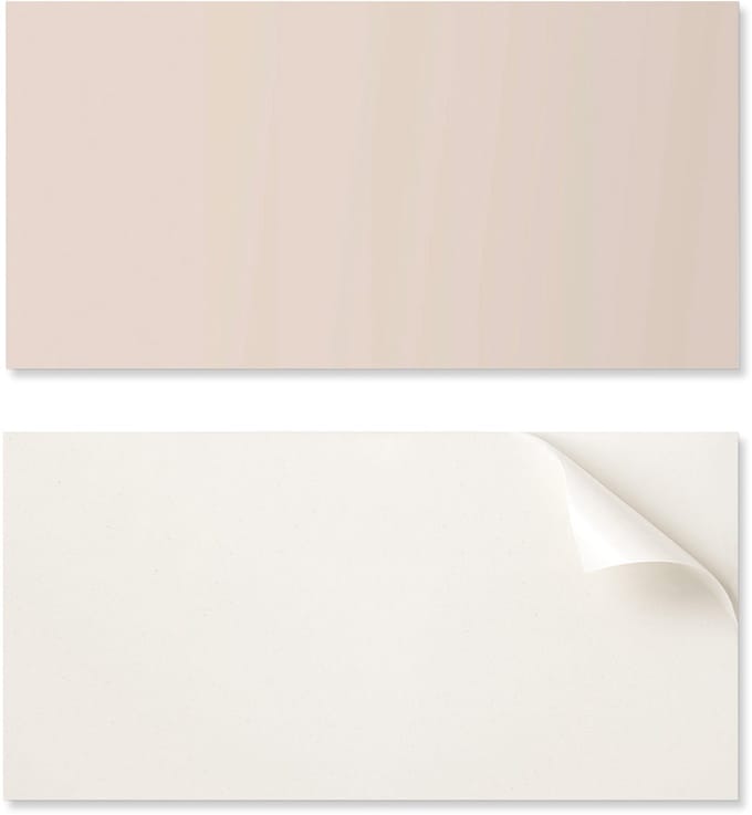 Esthetische vinyl wandbekleding met print 120x60 cm perzikkleur