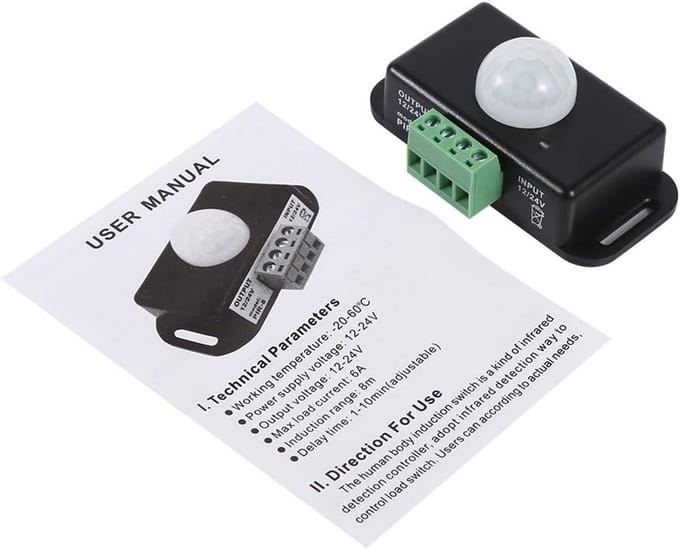 Infrarood PIR Bewegingssensor Schakelaar 12V/24V voor LED Verlichting