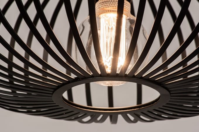 Lumidora Hanglamp 74244 - FELIX - E27 - Zwart - Metaal - ⌀ 39 cm