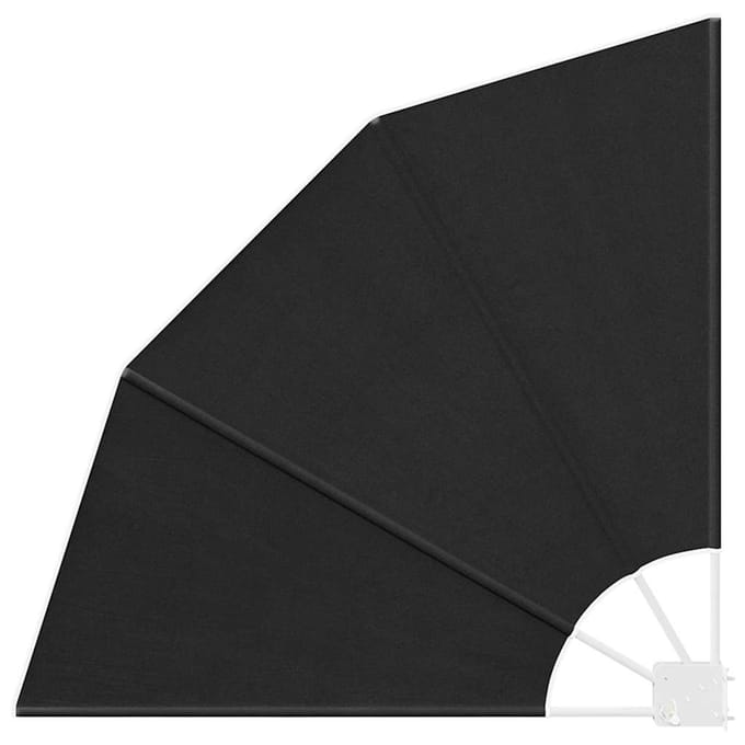 vidaXL - Balkon - Privacy - Scherm - 115 - x - 115 - cm - Polyester - Antracietkleurig