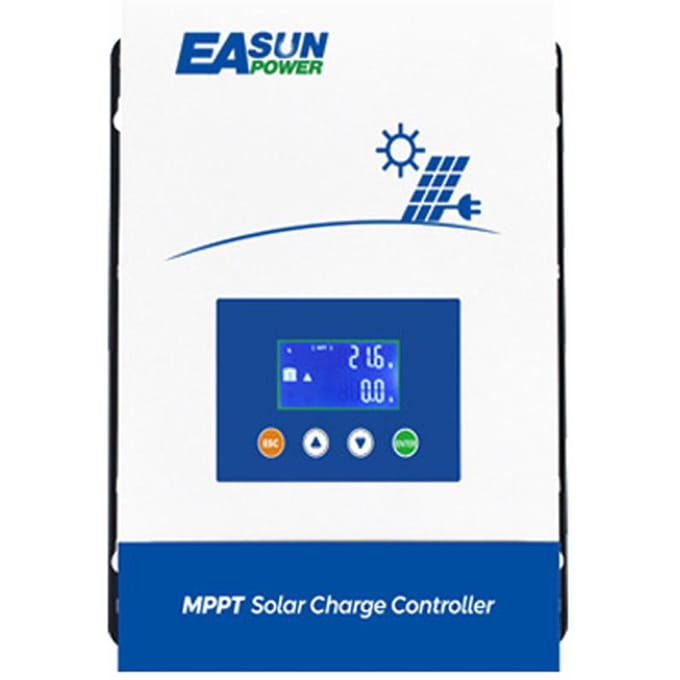 80A zonnecontroller 12 volt/24 volt/36 volt/48 volt automatische identificatie van batterijspanning zonne-energie blue