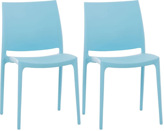 CLP Maya Set van 2 Stoelen lichtblauw