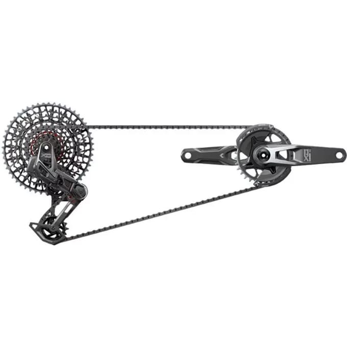 Volledige groep Sram XO T-TYPE Eagle V2 AXS WIDE DUB DM 165 MM 32D (10-52)
