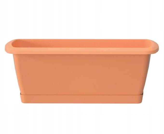 Prosperplast Espana - Balkonbak - 39,2x18,4 cm - Kunststof - Terracotta
