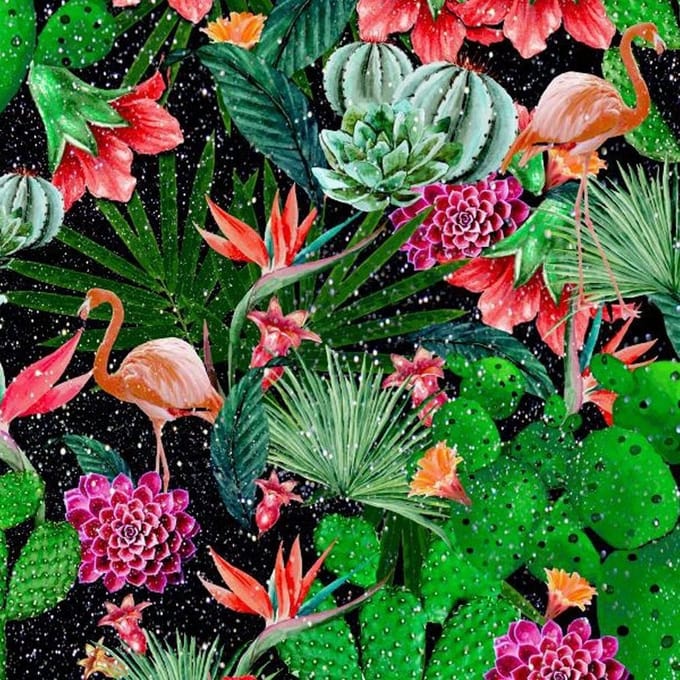 Plakfolie tropical 45x150cm / Zelfklevend behang