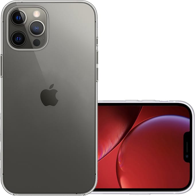 Hoesje - Geschikt voor Apple iPhone 14 Pro Max - Sterk & Shockproof - Hoes Cover - Siliconen Case - Transparant