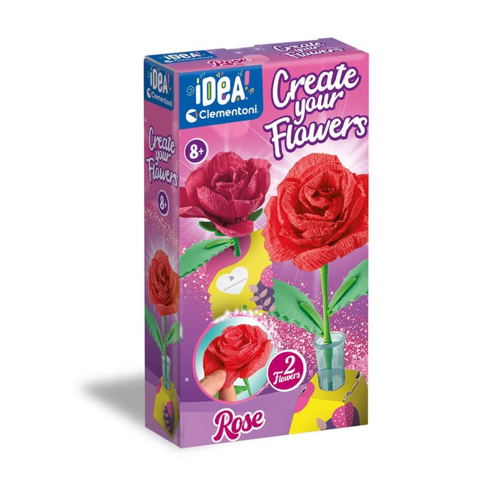 Clementoni iDea - Geurende bloemen maken - Roos - vanaf 8 jaar - 2 stuks
