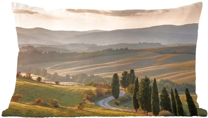 Sierkussens - Kussentjes Woonkamer - 60x40 cm - Toscaans - Landschap - Heuvels