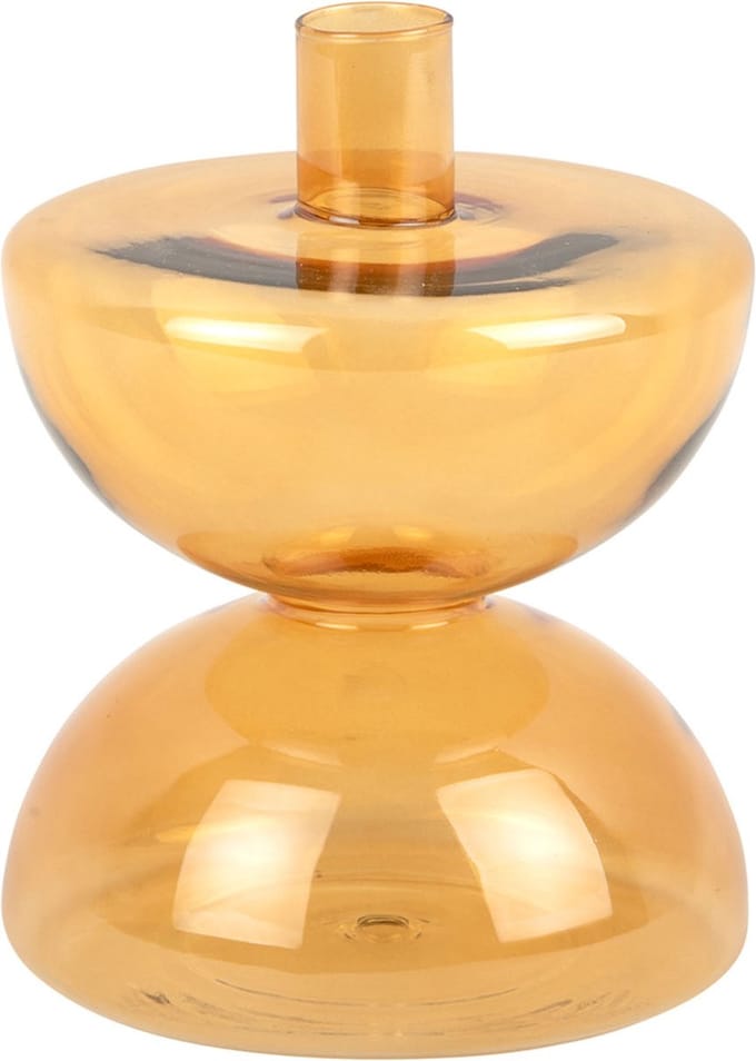 Present Time Kandelaar Diabolo - Okergeel - Ø12cm - Scandinavisch,Modern