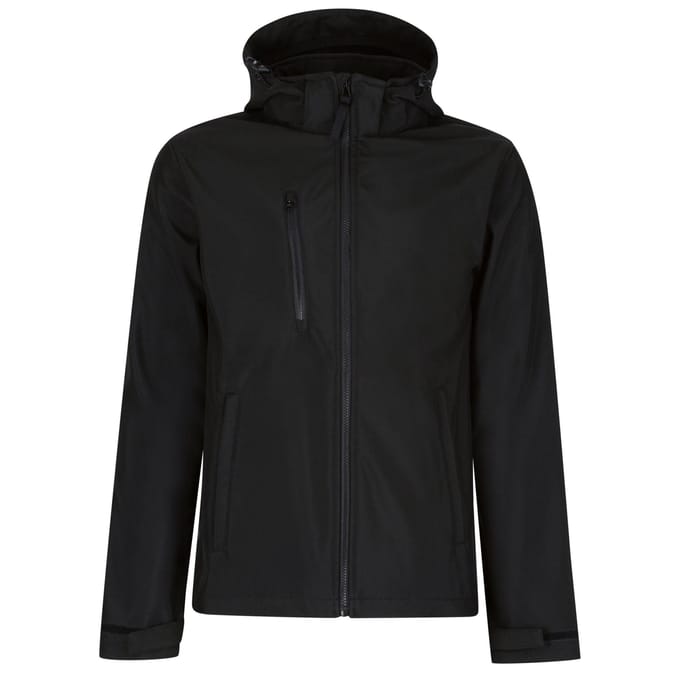 Regatta Professional Heren Venturer Softshell 3 Layer Hooded Jacket (Zwart)