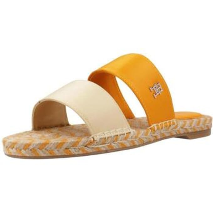Platte sandalen Tommy Hilfiger Th Satin Flat Espadrille