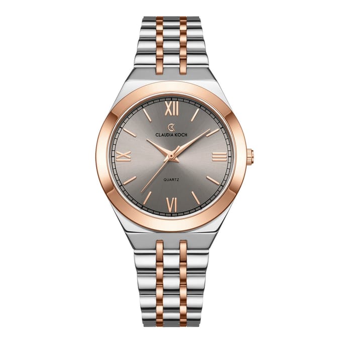 CK Grace – Two-Tone Rosegold with Grey Dial - ClaudiaKoch Watches CK 1273