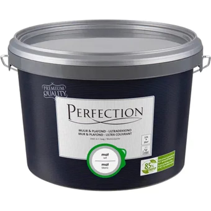 Perfection Muur & Plafond Muurverf - Mat - Wit - 2,5l