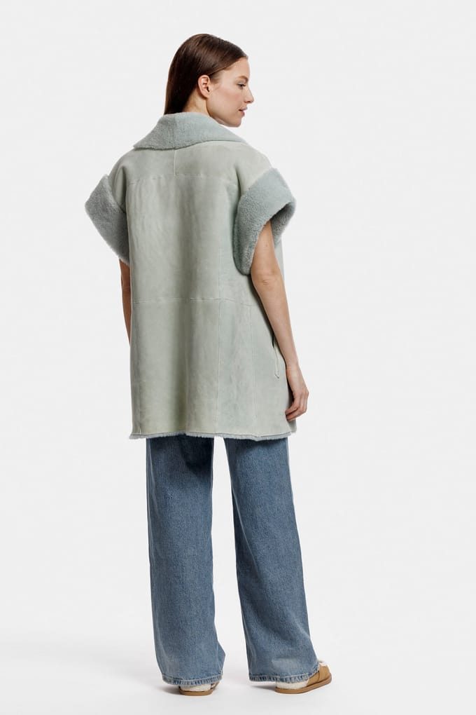 ALTER EGO Cheryl Jacket Mint Größe: M | Kunstfell-Jacken Outlet | Damen | Cyan