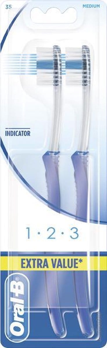 Oral-B 1 2 3 Indicator - 2 stuks - Tandenborstel