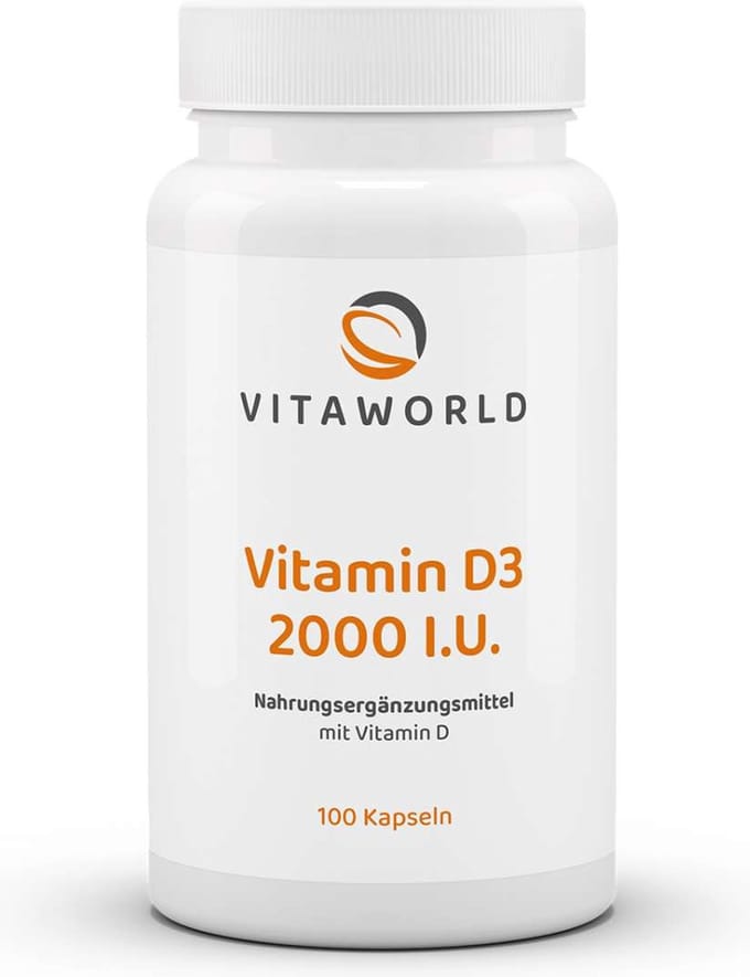 Vitaworld Vitamine D3 2000 I.E. 100 capsules