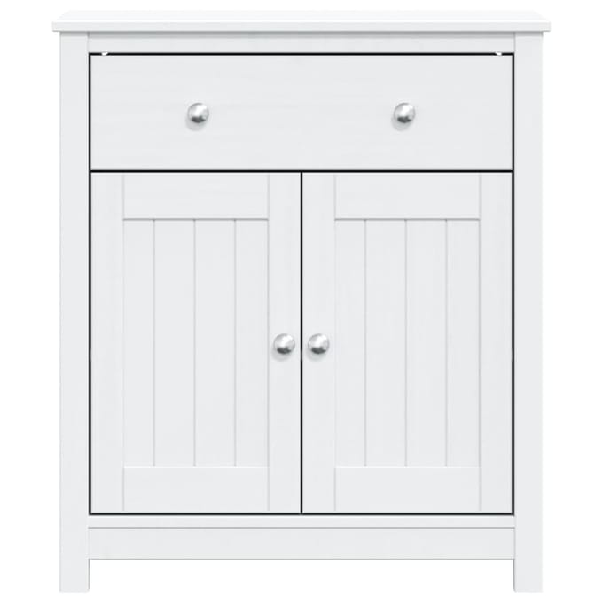 vidaXL - Badkamerkast - BERG - 69,5x34x80 - cm - massief - grenenhout - wit