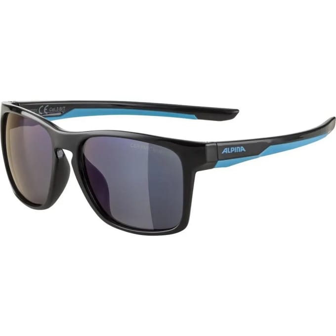 Alpina Flexxy Cool Kids I Glasses Kids, black/cyan/blue mirror