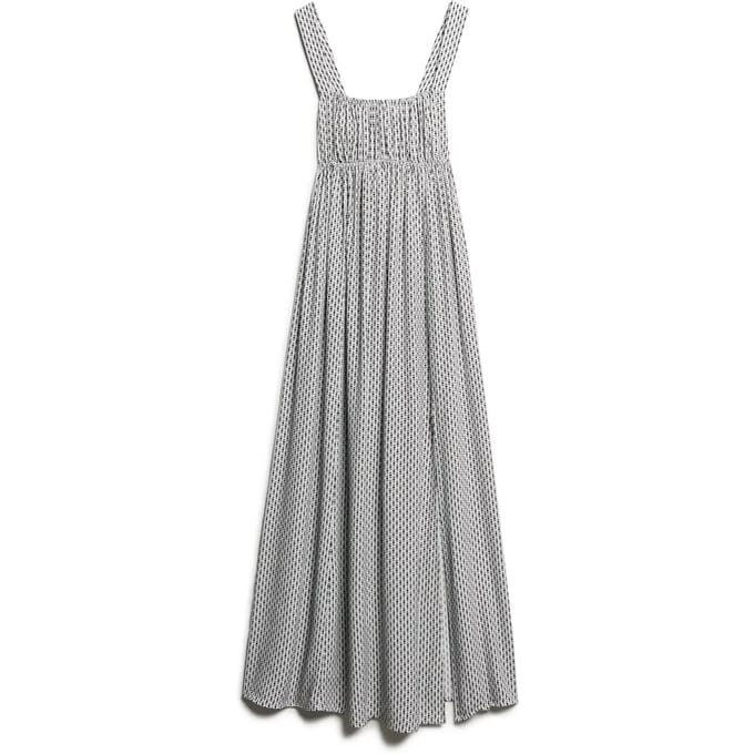 Superdry - Maxi-jurk met strik op de rug - Dames - Jurken