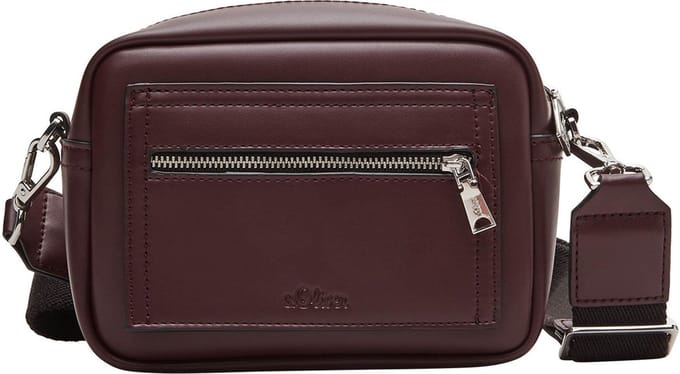s.Oliver Schoudertas City Bag Dark Red Rood