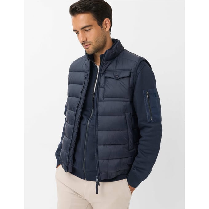 Brax Heren Gilet  Style WILL navy, donkerblauw, maat S