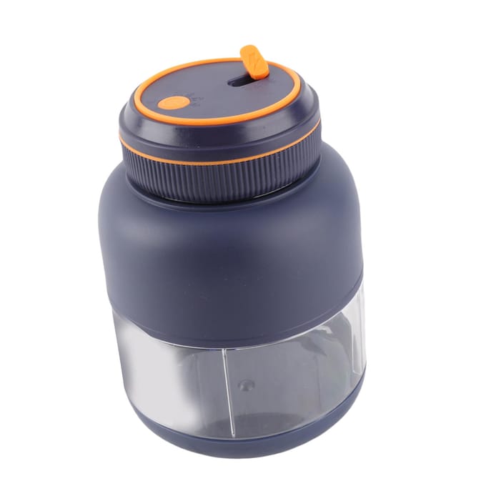 Draagbare Blenders Handheld Fruitmixer USB Oplaadbare Persoonlijke Blender Juicer Beker Lekdicht L(for 6.5-9kg) blauw
