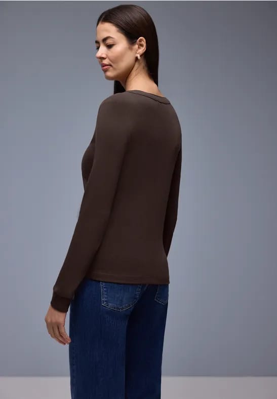 Shirt in effen kleur