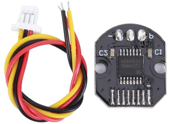4-bit magnetische encoder voor borstelloze motoren, hoge PWM, SPI-interface en precisie met magnetisch wiel
