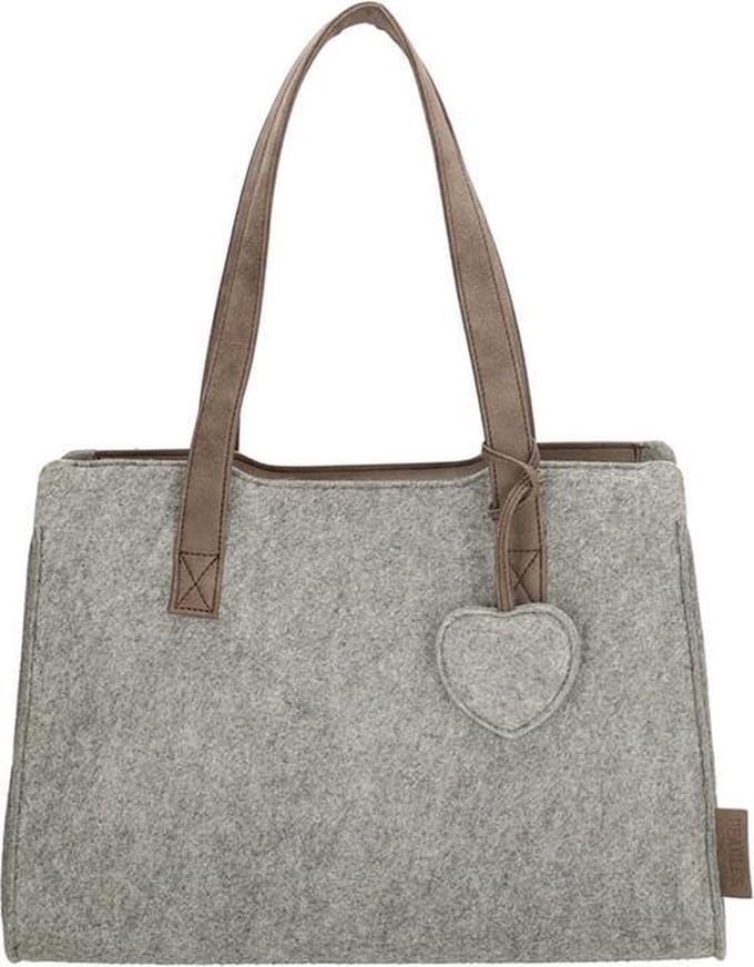 Beagles Vilt Shopper Marbella Grijs
