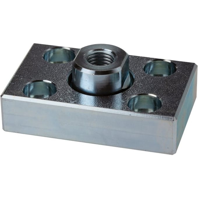 Flexokoppeling met montageplaat voor 80 mm 100 mm ISO 15552 cilinder - P27WG
