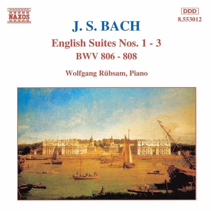 Wolfgang Rübsam - J.S. Bach: English Suites 1-3 (CD)