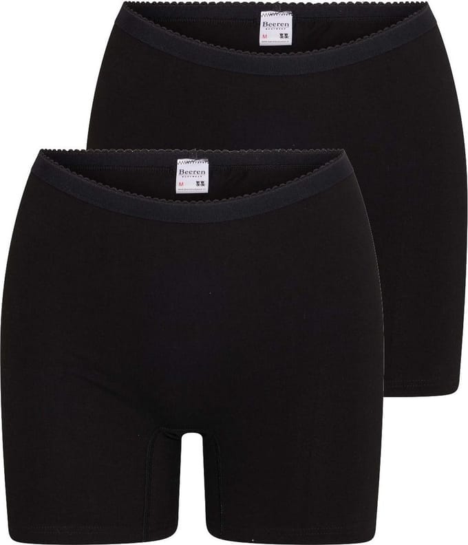 Beeren Softly dames boxershorts - 2-pack - Maat M - Zwart