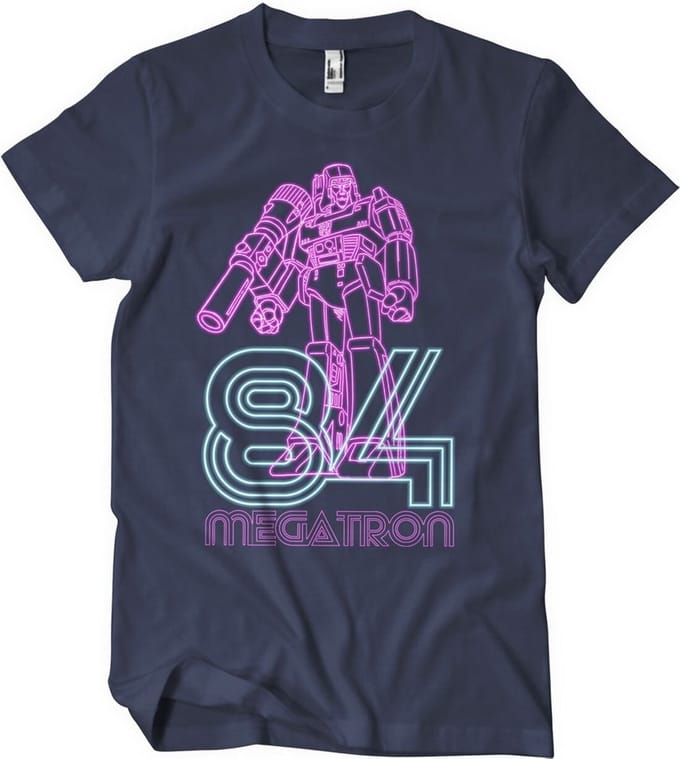 Transformers Megatron 84 Neon T-shirt Navy