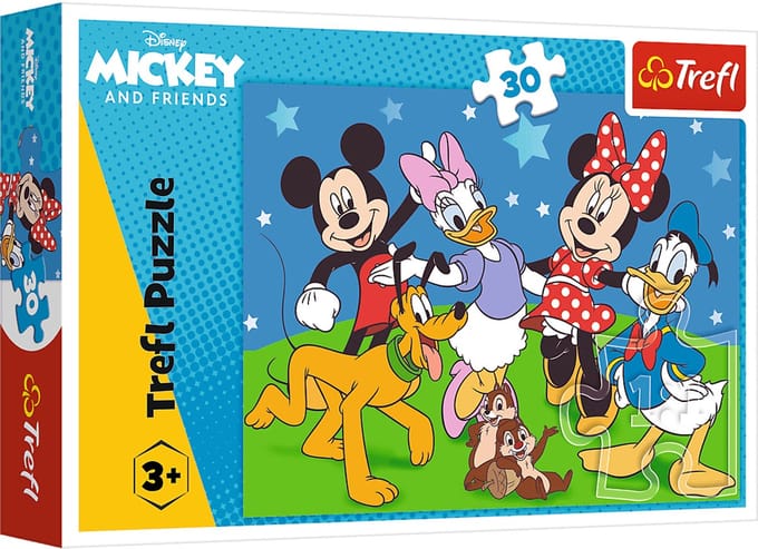 Trefl Mickey Mouse en Donald Duck Legpuzzel - 30 stukjes - Vanaf 3 jaar