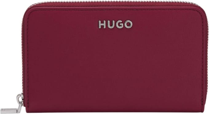 HUGO Portemonnee Chris Ziparound Wallet Red Wijnrood