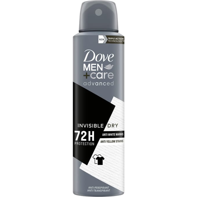 Dove Men + Care Advanced Serie - Antitranspirant Spray - Invisible Dry - 150ml - Bescherming 72 Uur