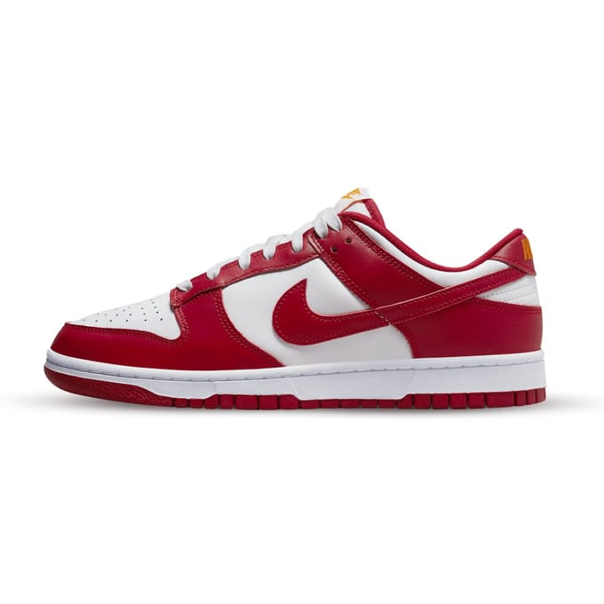 Sneakers Nike Baskets Dunk Low Retro blanc / rouge