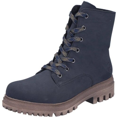 Rieker dameslaarzen, gevoerd, blauw Y7622-14