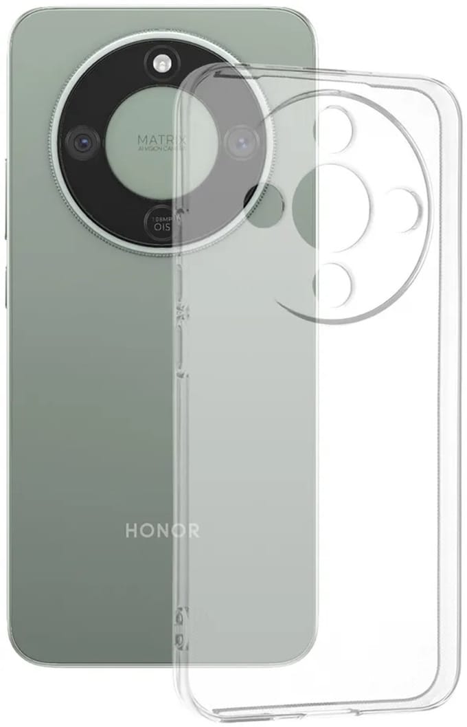 Hoesje geschikt voor HONOR Magic8 Lite - Techsuit Clear Silicone Back Cover - Transparant