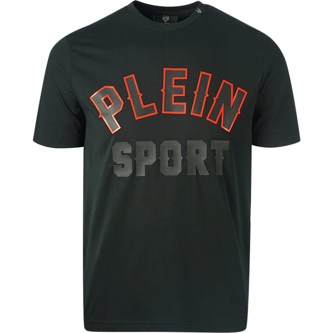 Plein Sport Bloklogo Zwarte T-Shirt