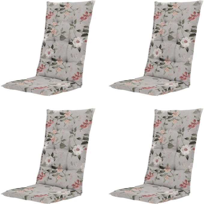 Madison kussen hoge rug julliete - 123x50x5cm set van 4