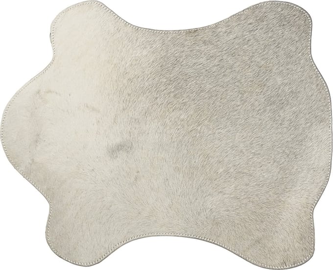 placemat koevorm grijs 30x48cm
