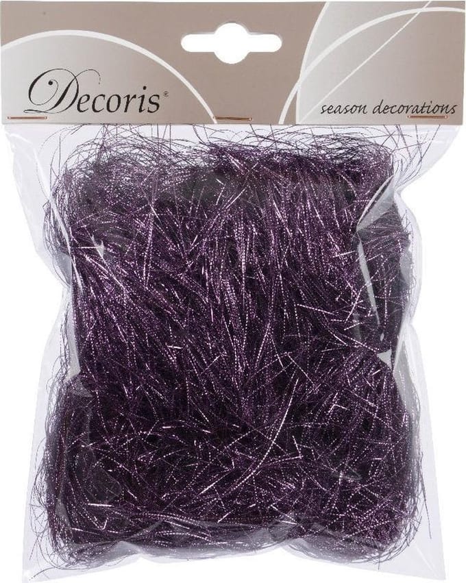 Decoris Lamettahaar Gestanst Paars/Heather (20 gram)