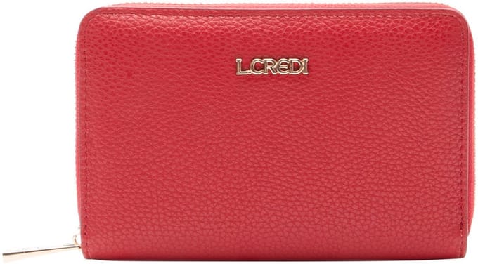 L.CREDI portemonnee Perla Zip Around Wallet Red rood