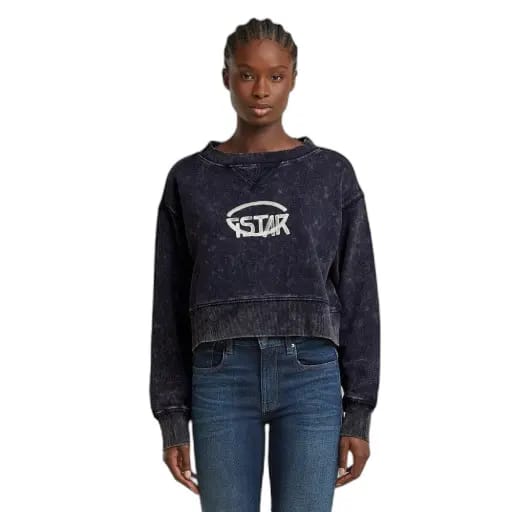 Dames sweatshirt G-Star Overdyed Logo Loose R