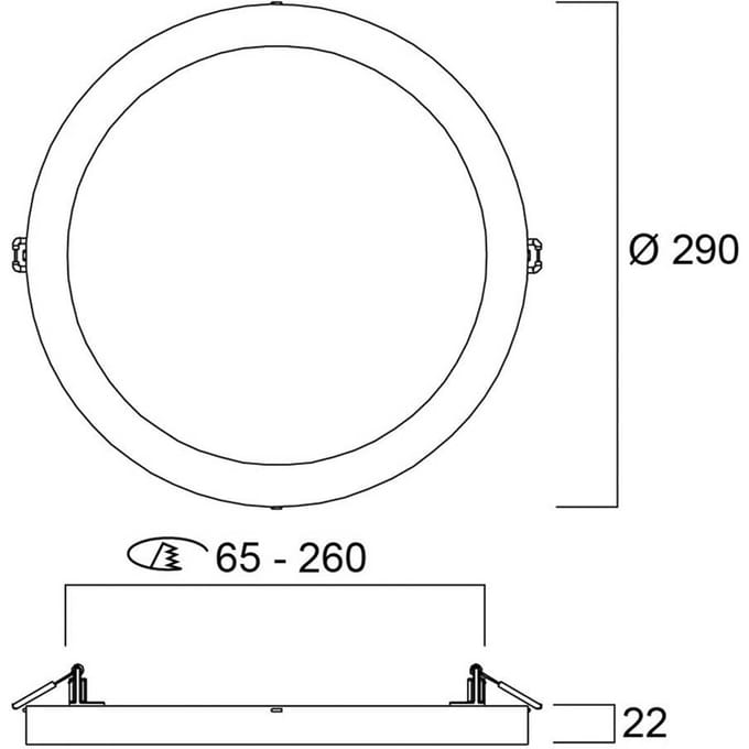Sylvania LED plafondlamp START 5in1, wit, Ø 29 cm, CCT, dimbaar