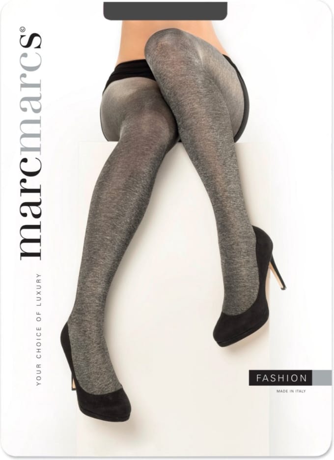Marcmarcs - panty - glitter grijs - 100 den - maat S -M