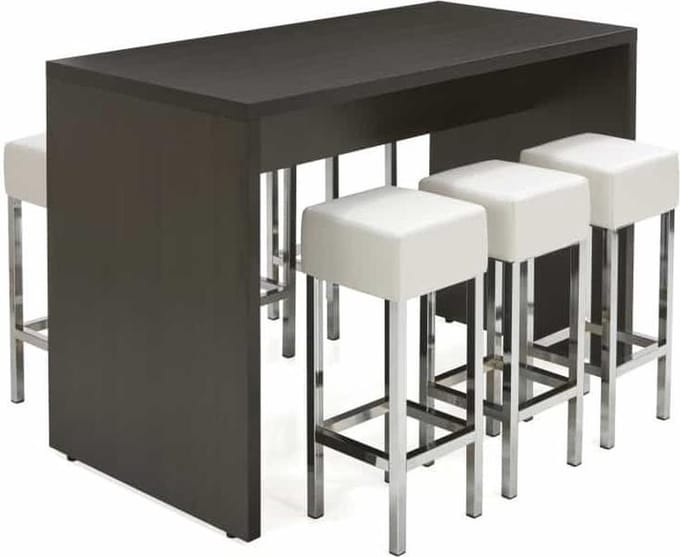 Statafel of bartafel Chief 220cm x 80cm breed kleur Donker Eiken