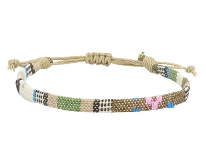Jomide Enkelbandje Bohemian Beige - Touw - 1